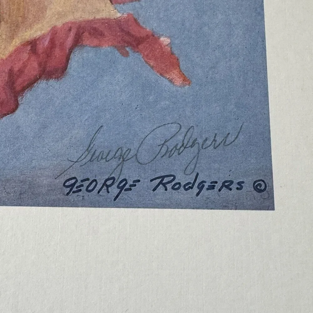 George Rodgers Fur Rendezvous Signed Poster Print 18.5x24 1983 Alaska Iditarod - Picture 6 of 7